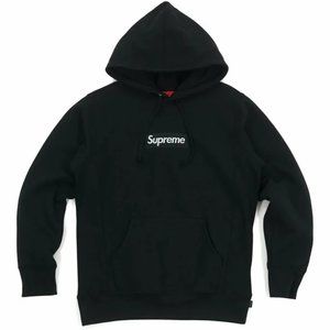 Supreme box logo hoodie size M black